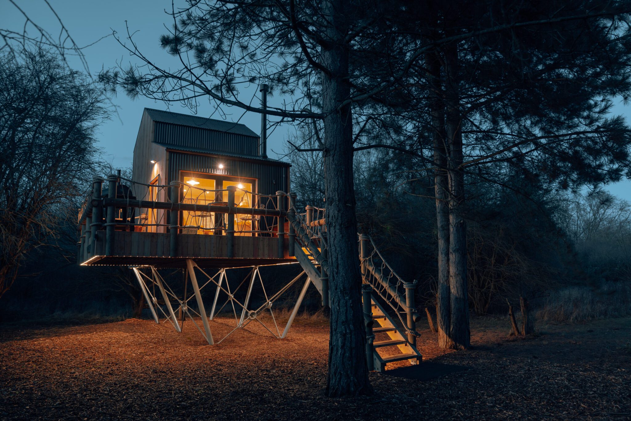Bespoke Treehouse Cabin on the Wilding Airfield