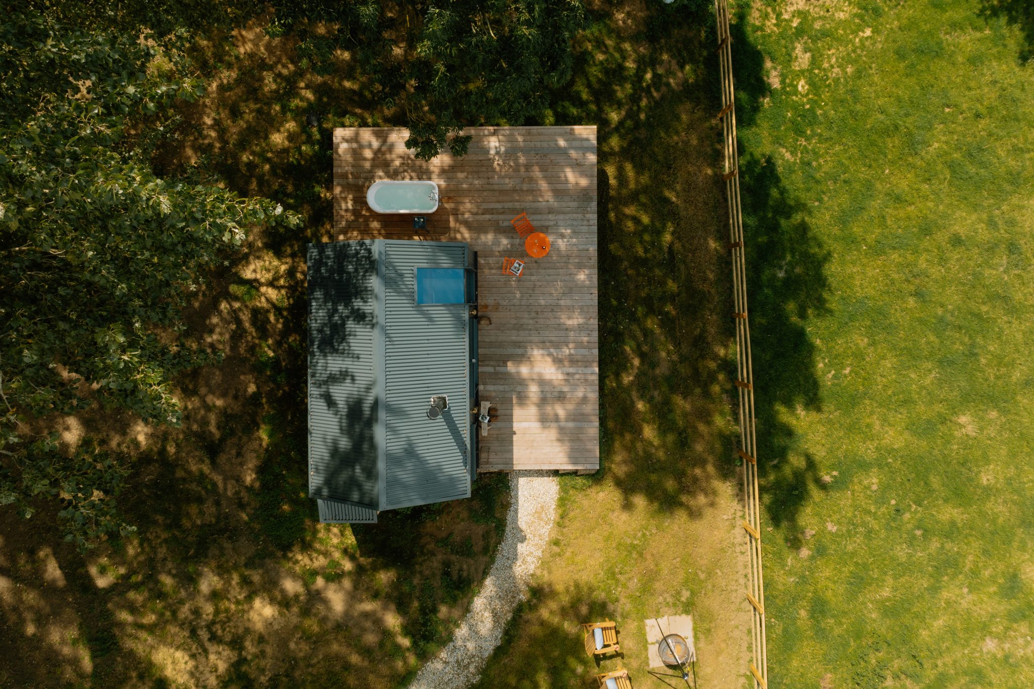 glamping business, anthracite roof