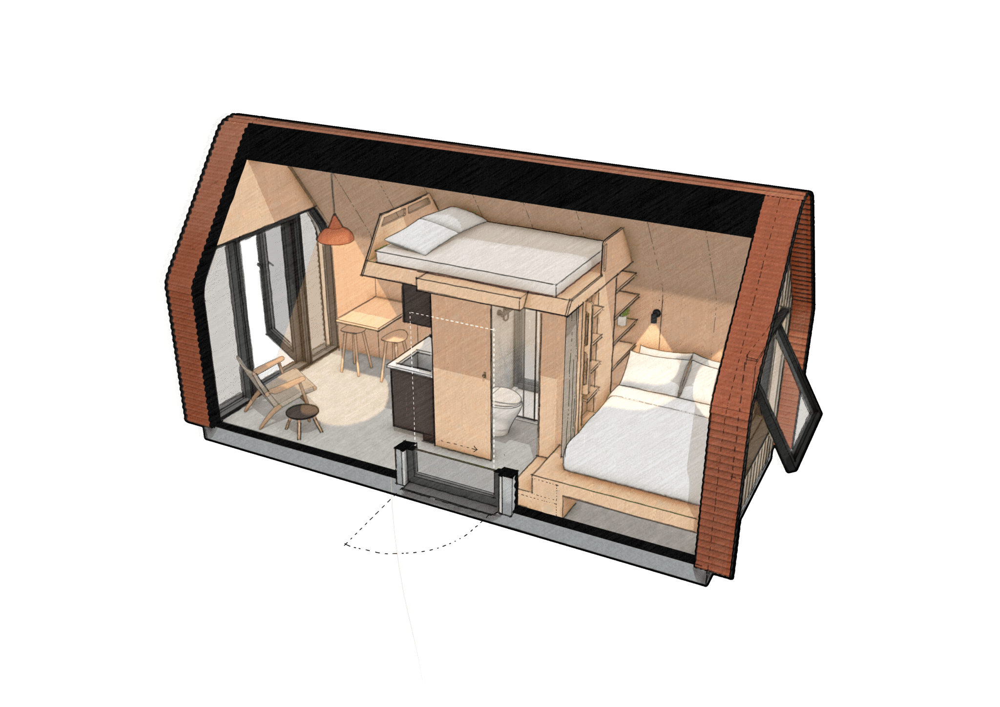 A stunning new small-space design tailored for the luxury holiday rental and glamping market.